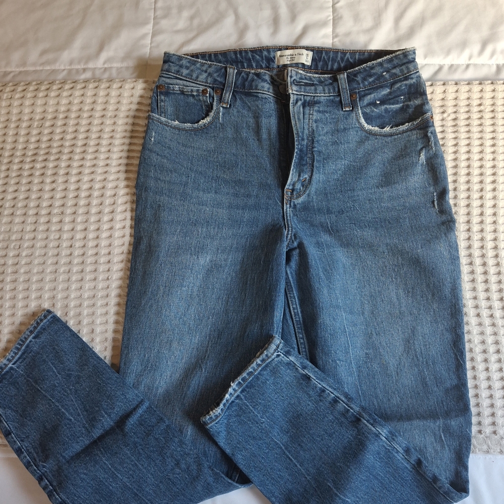 Abercrombie & Fitch Women's Curve Love High Rise Skinny Jeans